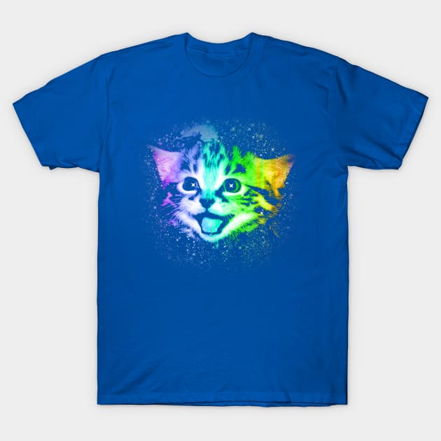 Deep Galaxy Space Kitty T-Shirt by robotface